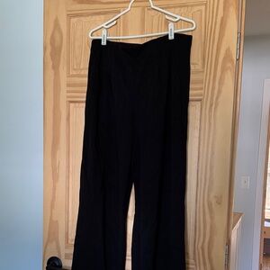 Christian Siriano Black Wide Leg Pants